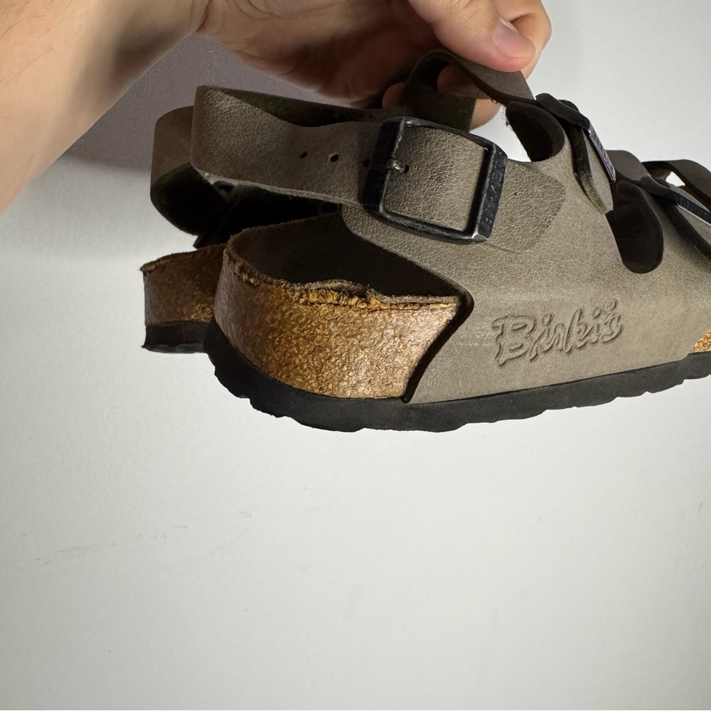 Birkenstock Birkis Ellice Sandals Olive Green Buckle Comfort Shoes EU 38 - Picture 4 of 9